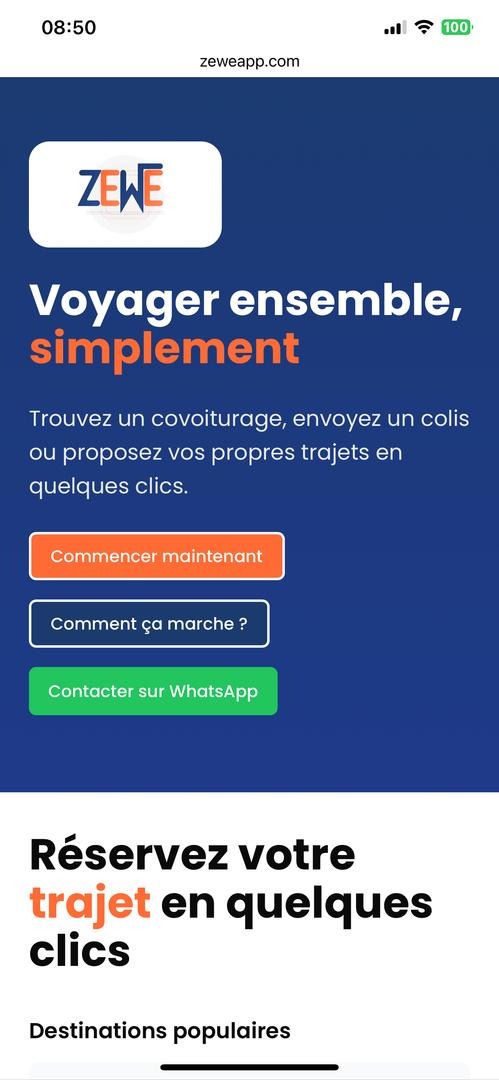 Application mobile